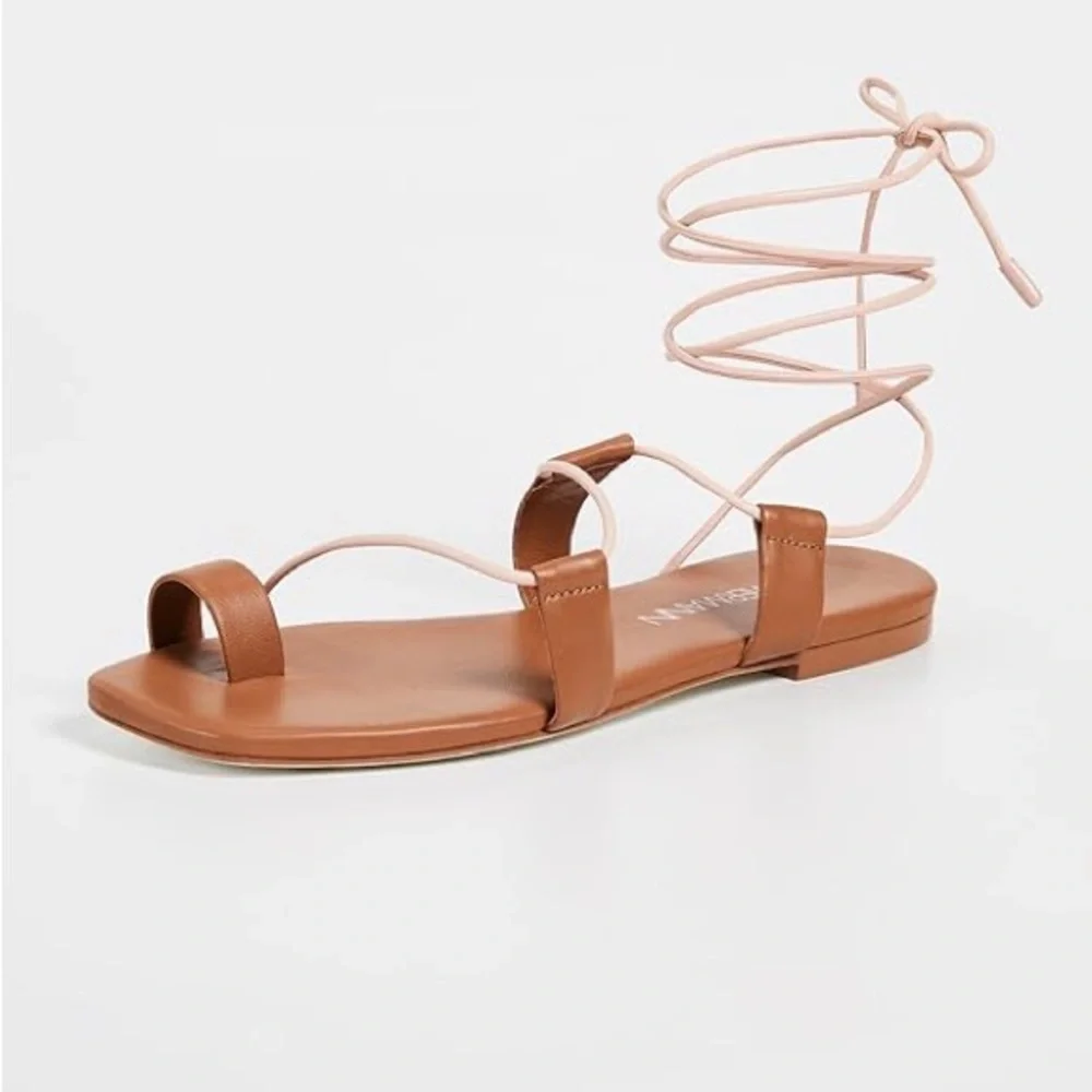 Zimmermann Tan Lace Up Sandals - Sz. 40 - Picture 3 of 16